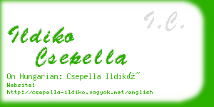 ildiko csepella business card